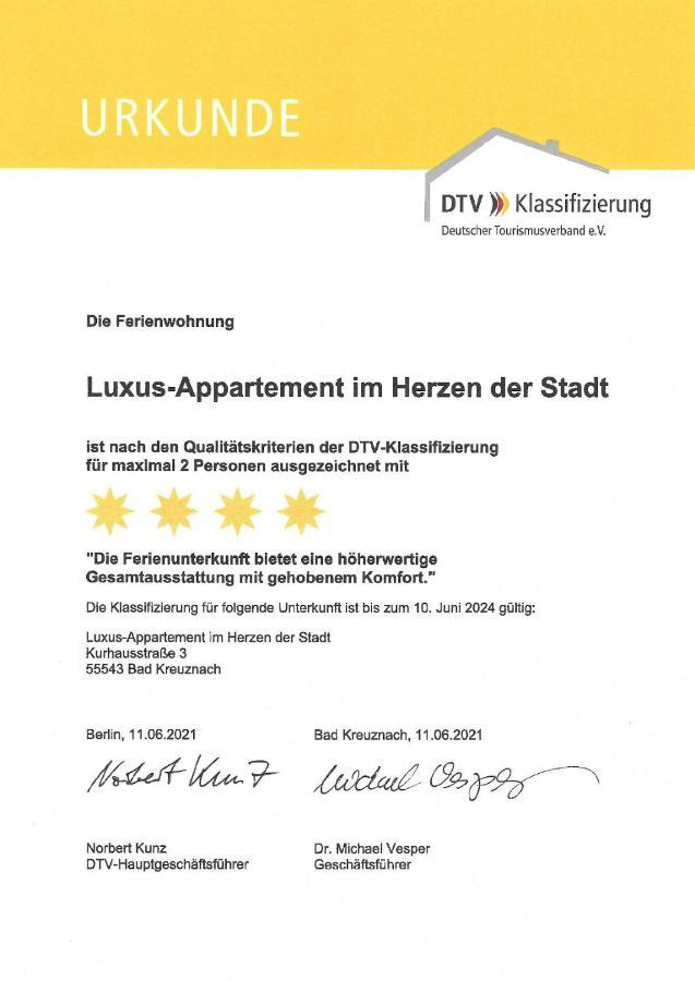 Luxus-Appartement Im Herzen Der Stadt Bad Kreuznach Bagian luar foto